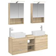 Set di mobili per il bagno 5 pcs Rovere Sonoma 3406841