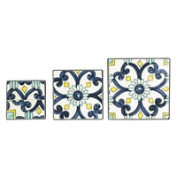 Set 3 tavolini quadrati impilabili - VIONEL