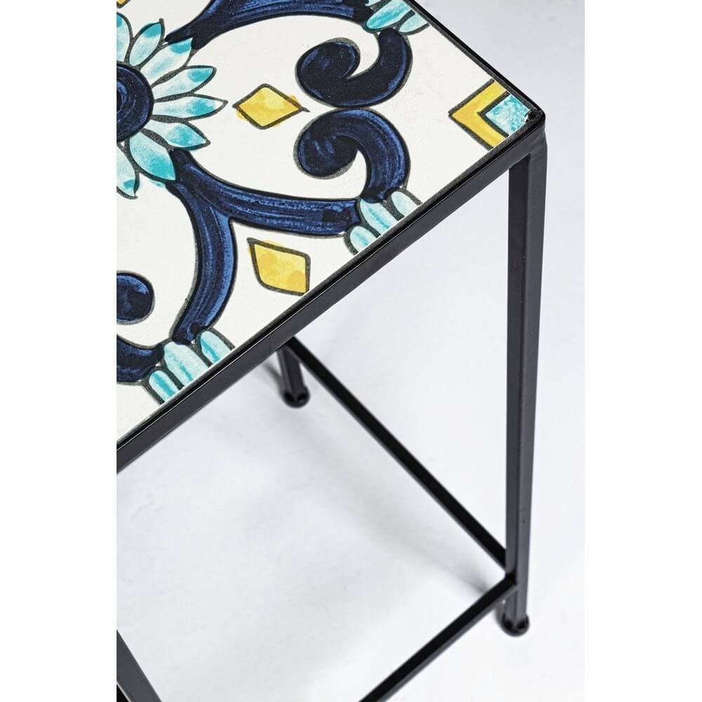 Set 3 tavolini quadrati impilabili - VIONEL