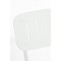 Set 2 Sedie Pieghevoli Acciaio Bianco da Esterno - ZAMIRA