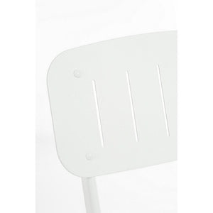 Set 2 Sedie Pieghevoli Acciaio Bianco da Esterno - ZAMIRA