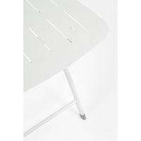 Set 2 Sedie Pieghevoli Acciaio Bianco da Esterno - ZAMIRA