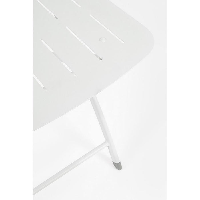 Set 2 Sedie Pieghevoli Acciaio Bianco da Esterno - ZAMIRA