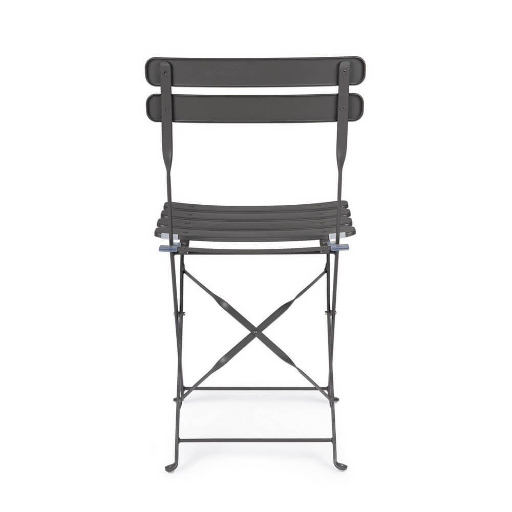 Sedia pieghevole antracite - LAZIEL