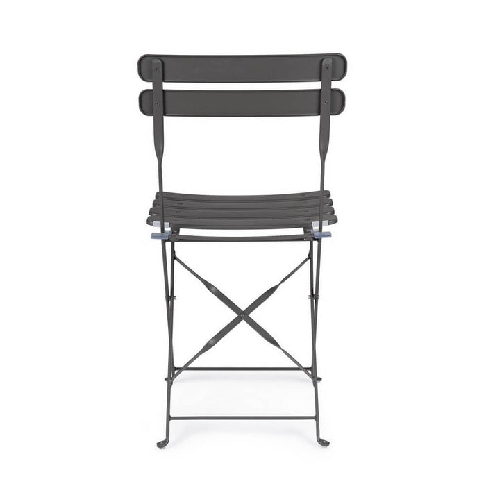 Sedia pieghevole antracite - LAZIEL