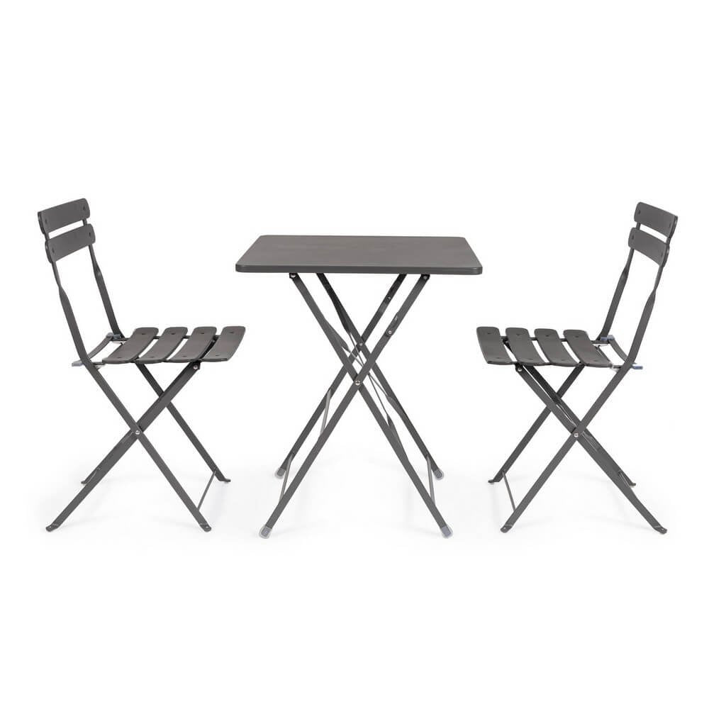 Sedia pieghevole antracite - LAZIEL