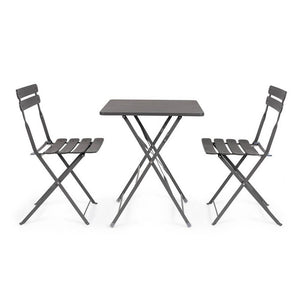 Sedia pieghevole antracite - LAZIEL