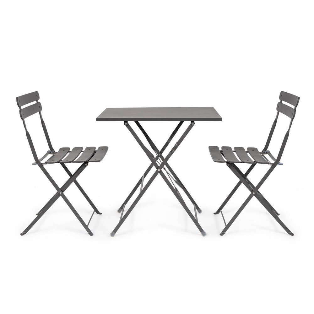 Sedia pieghevole antracite - LAZIEL