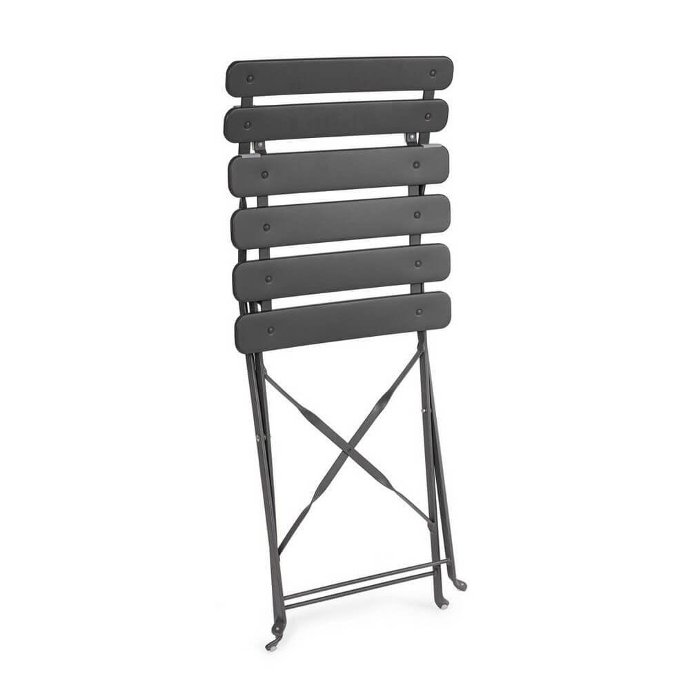 Sedia pieghevole antracite - LAZIEL