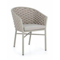 Sedia con braccioli e cuscino colore Saturn - NIREYA