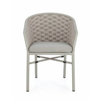 Sedia con braccioli e cuscino colore Saturn - NIREYA