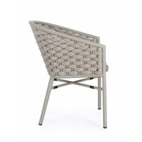 Sedia con braccioli e cuscino colore Saturn - NIREYA