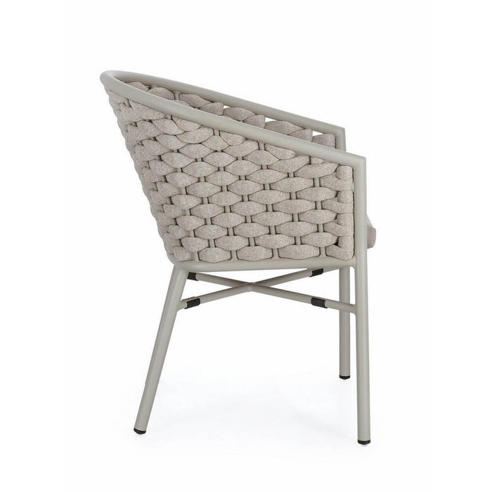 Sedia con braccioli e cuscino colore Saturn - NIREYA