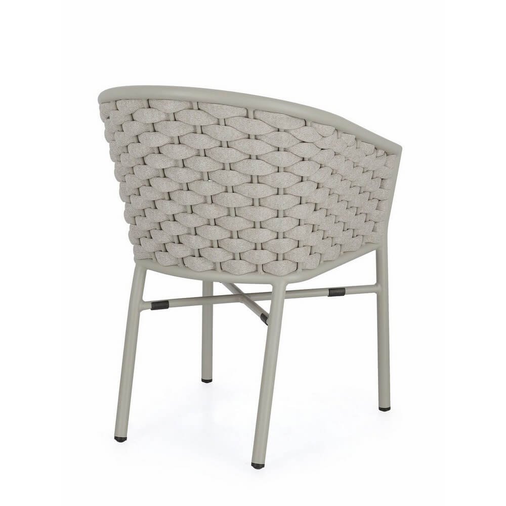 Sedia con braccioli e cuscino colore Saturn - NIREYA