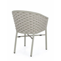 Sedia con braccioli e cuscino colore Saturn - NIREYA