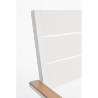 Sedia con braccioli e cuscino bianco - VELISSA