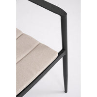 Set 4 Sedie con Braccioli Alluminio Antracite Moderno Esterno - ZANDOR