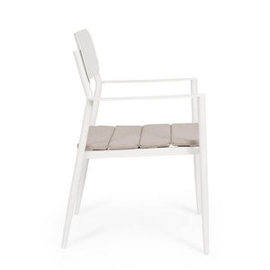 Sedia con braccioli e cuscino - RAVINA