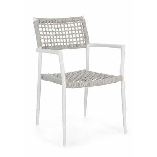 Sedia con braccioli colore bianco - CAELIS