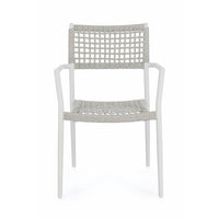 Sedia con braccioli colore bianco - CAELIS