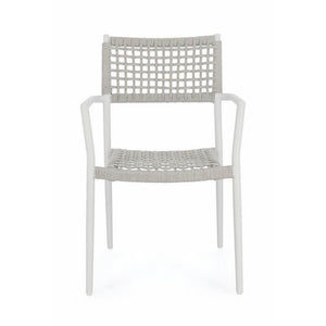 Sedia con braccioli colore bianco - CAELIS