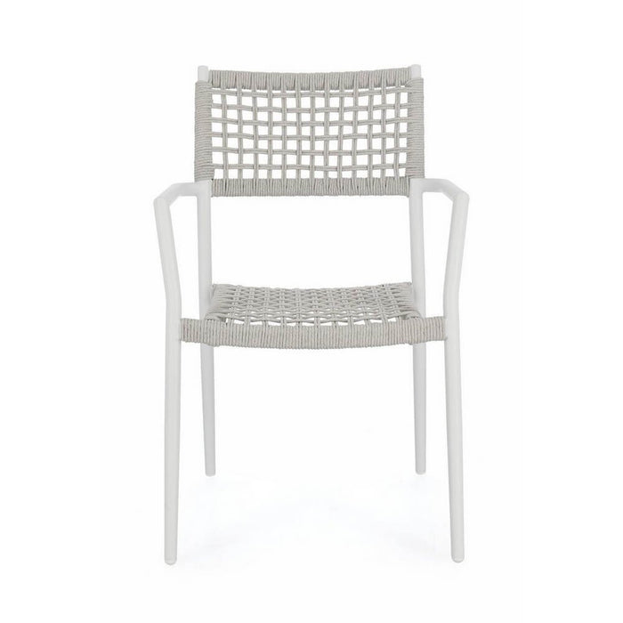 Sedia con braccioli colore bianco - CAELIS
