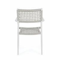 Sedia con braccioli colore bianco - CAELIS