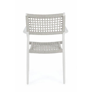 Sedia con braccioli colore bianco - CAELIS