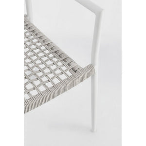 Sedia con braccioli colore bianco - CAELIS