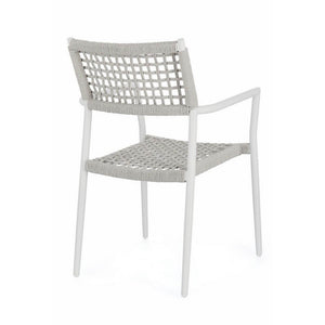 Sedia con braccioli colore bianco - CAELIS