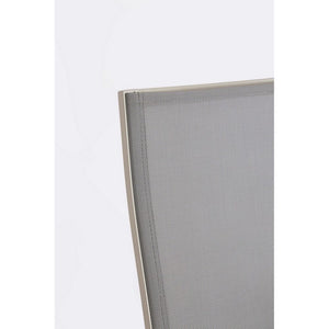 Set 4 Sedie con Braccioli Alluminio Beige Moderna da Esterno - MEIRA