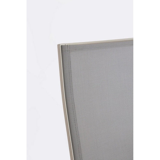 Set 4 Sedie con Braccioli Alluminio Beige Moderna da Esterno - MEIRA