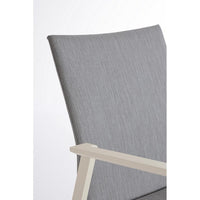 Set 4 Sedie con Braccioli Alluminio Beige Moderne da Esterno - MEIRA