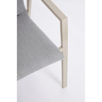 Set 4 Sedie con Braccioli Alluminio Beige Moderne da Esterno - MEIRA