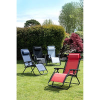 Sedia a sdraio grigio chiaro - AMARIEL