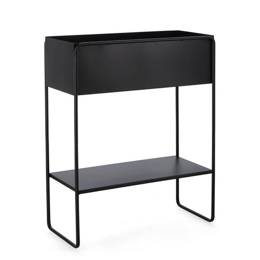 Set 2 Porta Fiori Acciaio Antracite Moderno da Esterno - CELESTIA Colore: Antracite