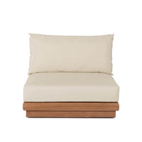 Poltrona da Giardino in Teak Marrone Moderna da Esterno - SERELIS