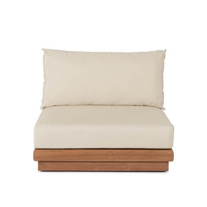 Poltrona da Giardino in Teak Marrone Moderna da Esterno - SERELIS