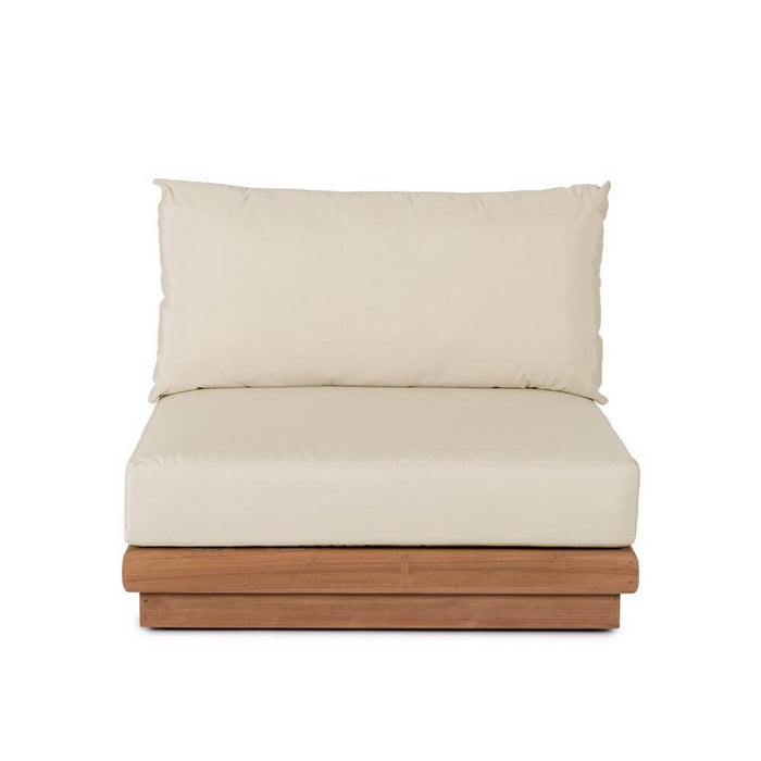 Poltrona da Giardino in Teak Marrone Moderna da Esterno - SERELIS