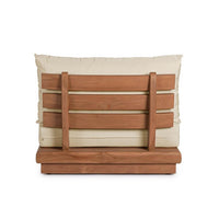 Poltrona da Giardino in Teak Marrone Moderna da Esterno - SERELIS