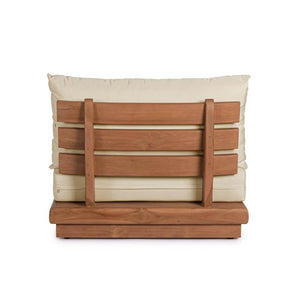 Poltrona da Giardino in Teak Marrone Moderna da Esterno - SERELIS