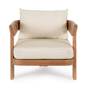 Poltrona Teak Marrone Moderna da Esterno - ZAFIRA