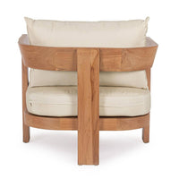 Poltrona Teak Marrone Moderna da Esterno - ZAFIRA