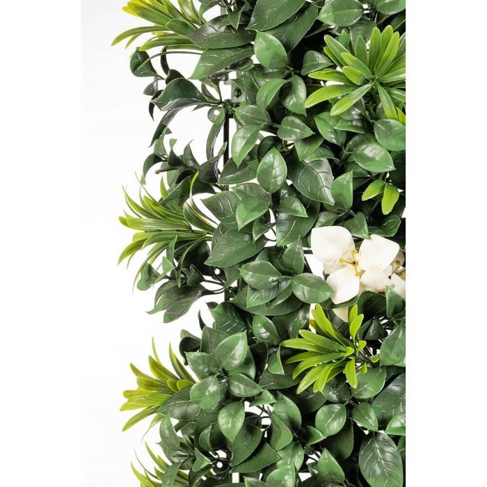 Parete sintetica con fiori bianchi 100x100 cm - NOVARA