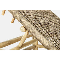 Lettino da Giardino in Teak Marrone Rustico da Esterno - SOLAYA