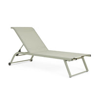 Lettino con ruote in alluminio - AURELIA Colore: Verde