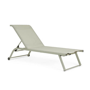 Lettino con ruote in alluminio - AURELIA Colore: Verde