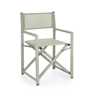 Set 2 Sedie Regista Alluminio Verde da Esterno - AURELIA Colore: Verde