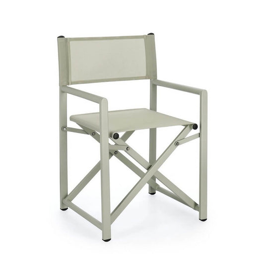 Set 2 Sedie Regista Alluminio Verde da Esterno - AURELIA Colore: Verde