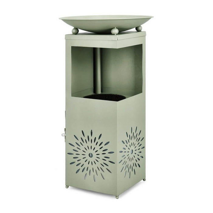 Fontana rettangolare da giardino colore verde 40,5X78H con LED - VIREYA